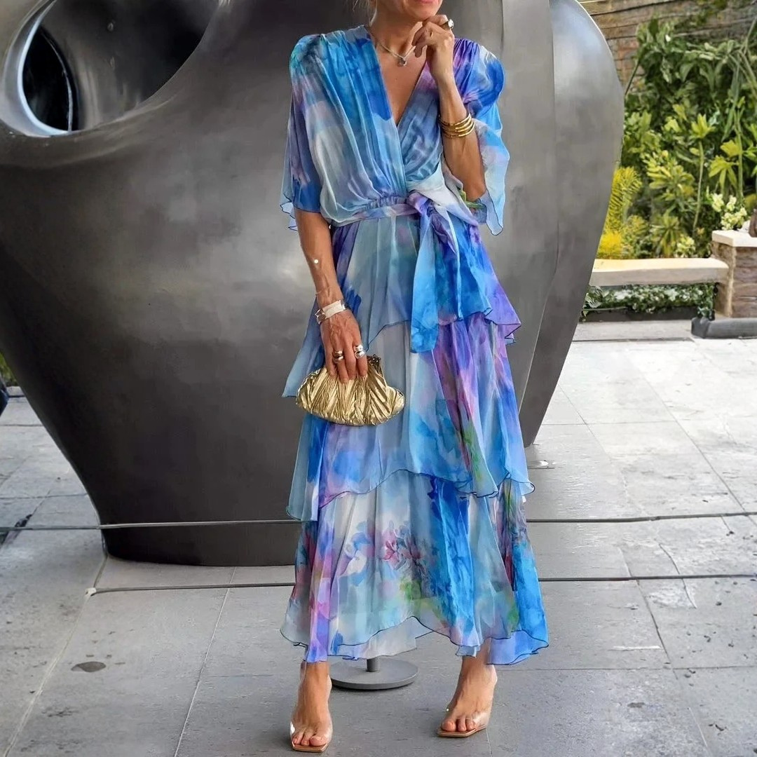 Cassia – Robe élégante en chiffon