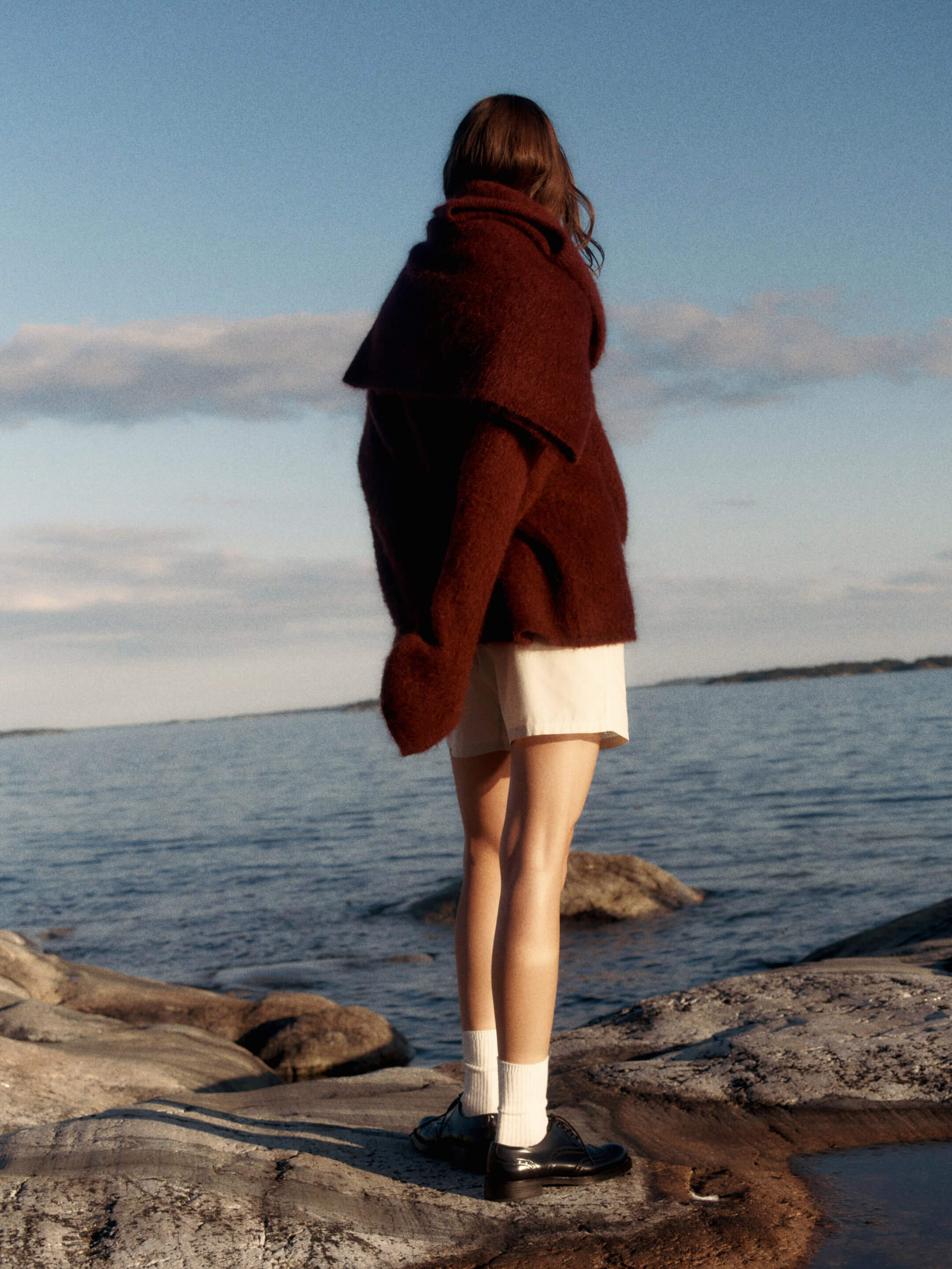 Mirjam - Ensemble Pull Oversize et Jupe en Mélange de Mohair