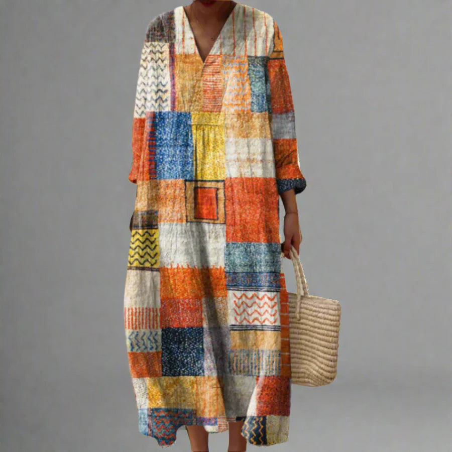 Galatea - Robe Géométrique Élégante au Design Moderne et Unique