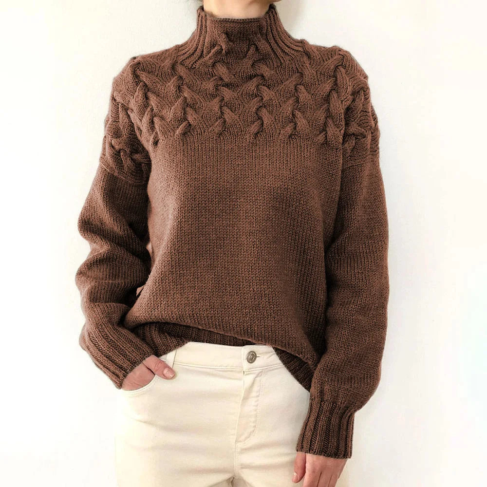 Jehanne - Pull Col Roulé Élégant
