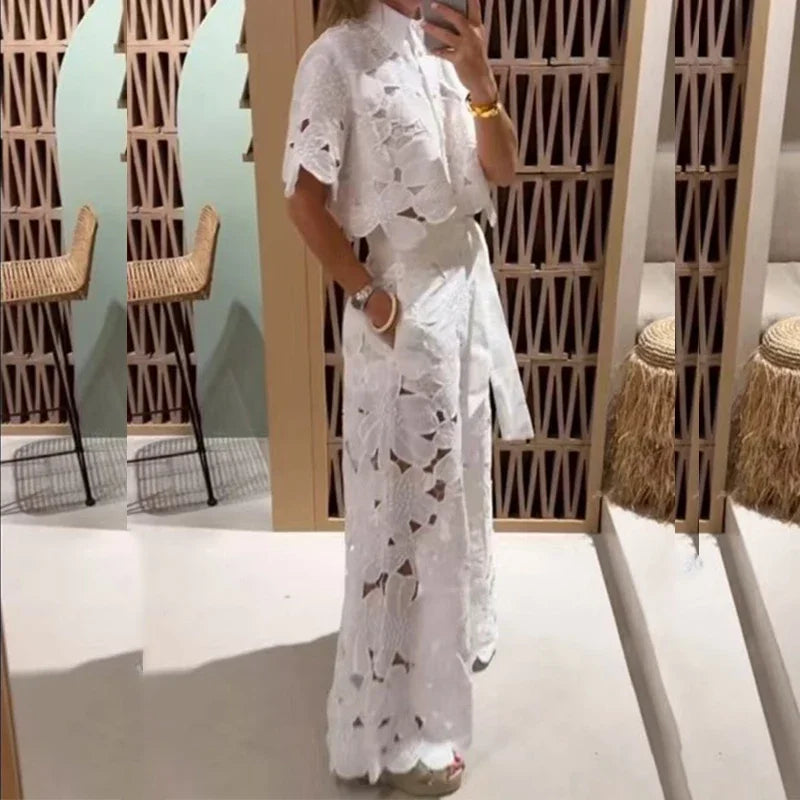 Raïssa - Ensemble en Dentelle Femme à Découpes - 2 Pièces