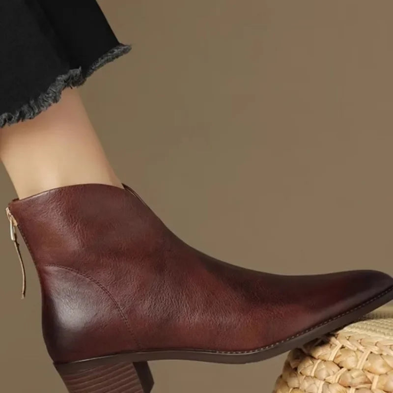 Lorine - Bottines Chelsea en Cuir Chic et Confort