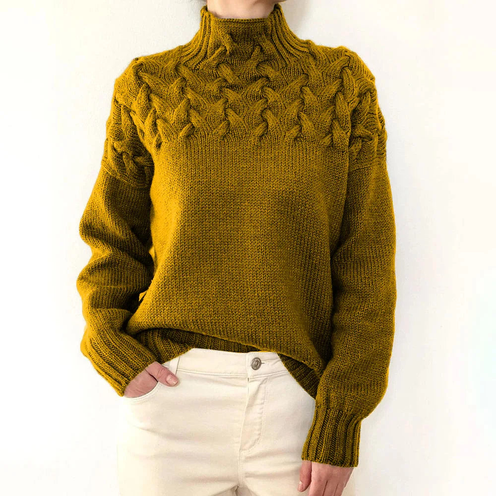 Jehanne - Pull Col Roulé Élégant