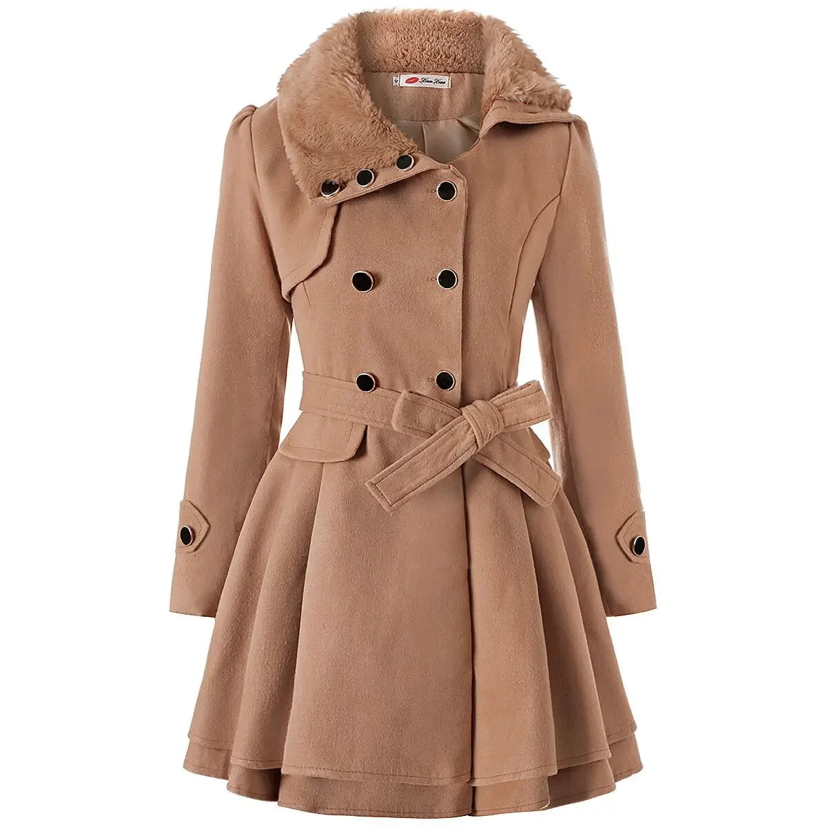 Mila - Manteau Slim en Laine Élégance et Chaleur