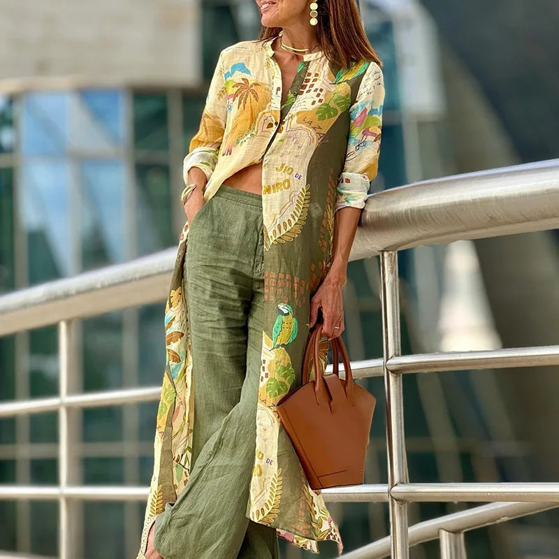 Galina - Ensemble en lin pour femme