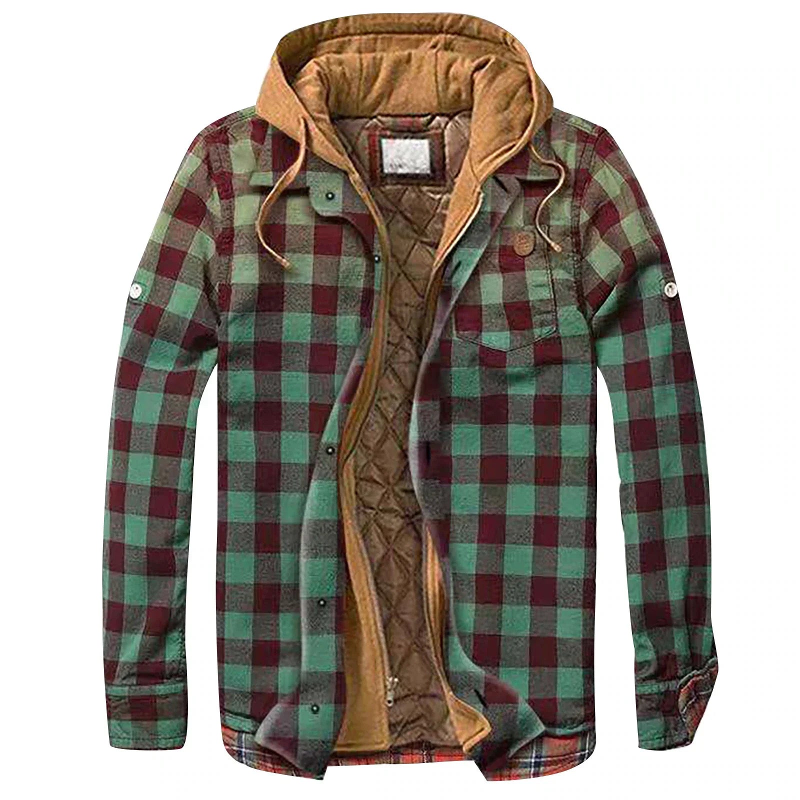 Simon - Veste homme à capuche avec doublure chaude matelassée