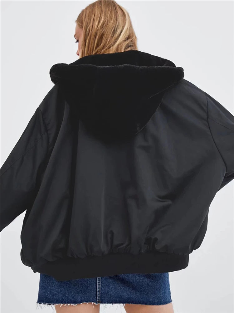 Anne - Veste Bomber Réversible Femme Hiver 2024