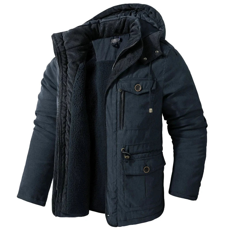 Florian - Parka homme chaude avec capuche amovible