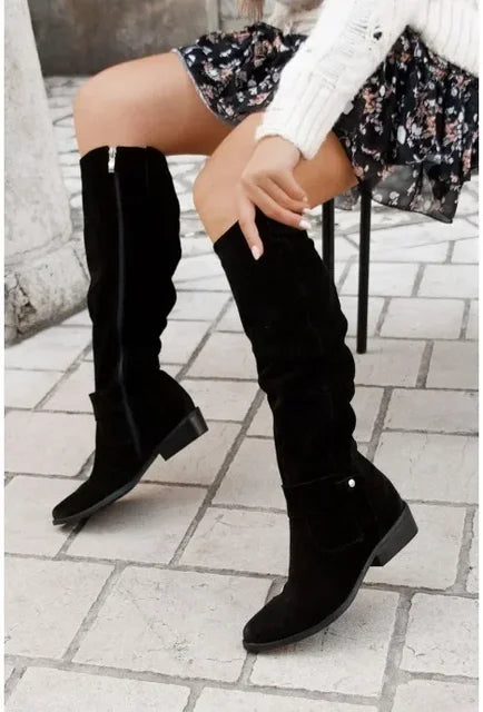 Elke - Bottes Cowboy Chic pour un Hiver Confortable