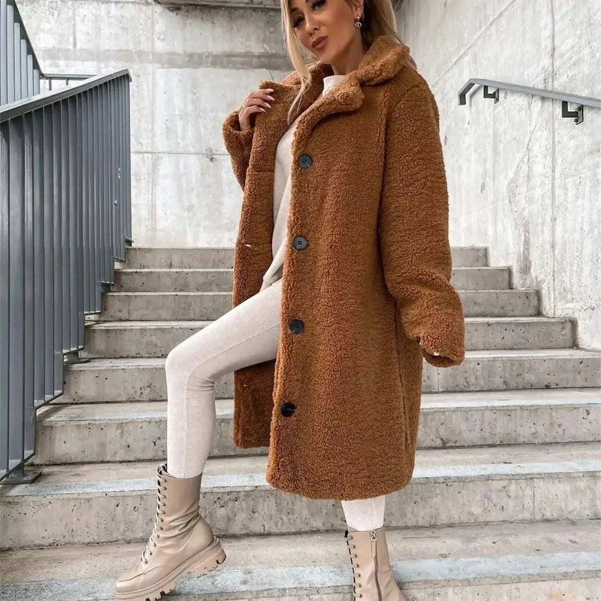 Presina - Manteau teddy élégant pour femme