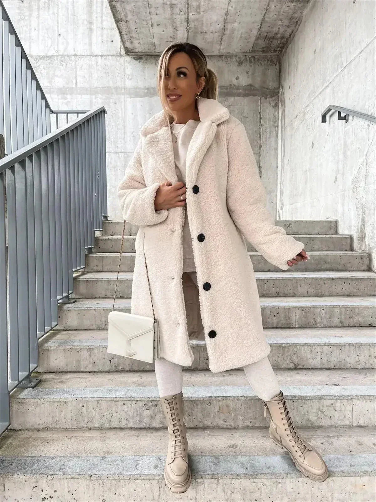 Presina - Manteau teddy élégant pour femme