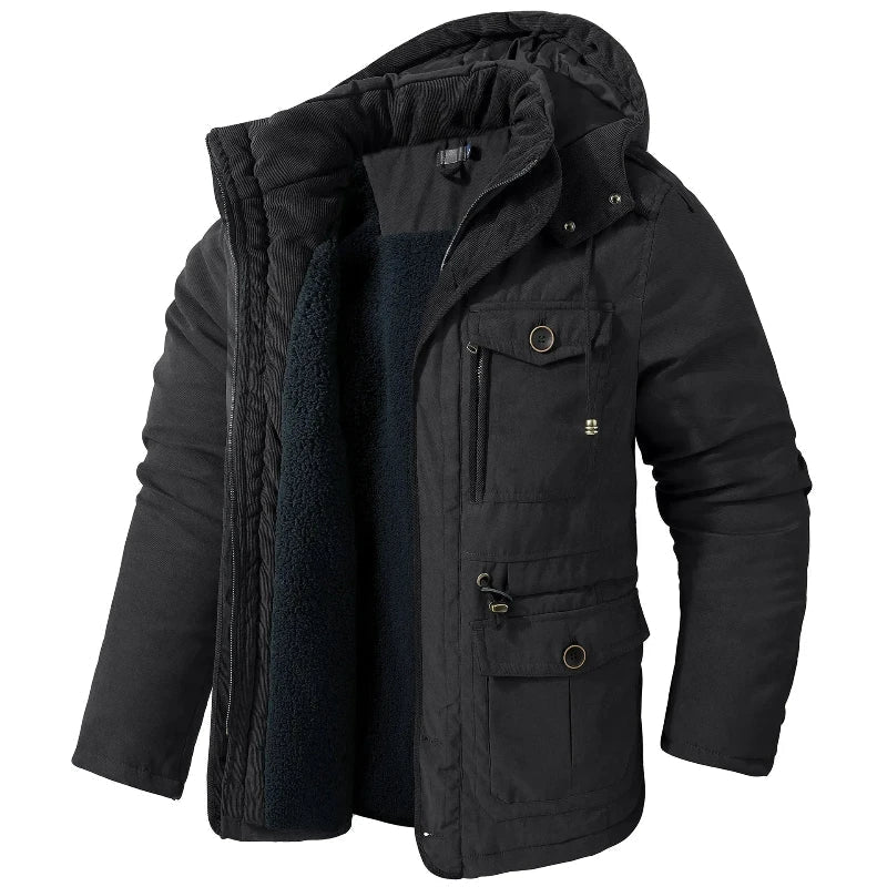 Florian - Parka homme chaude avec capuche amovible