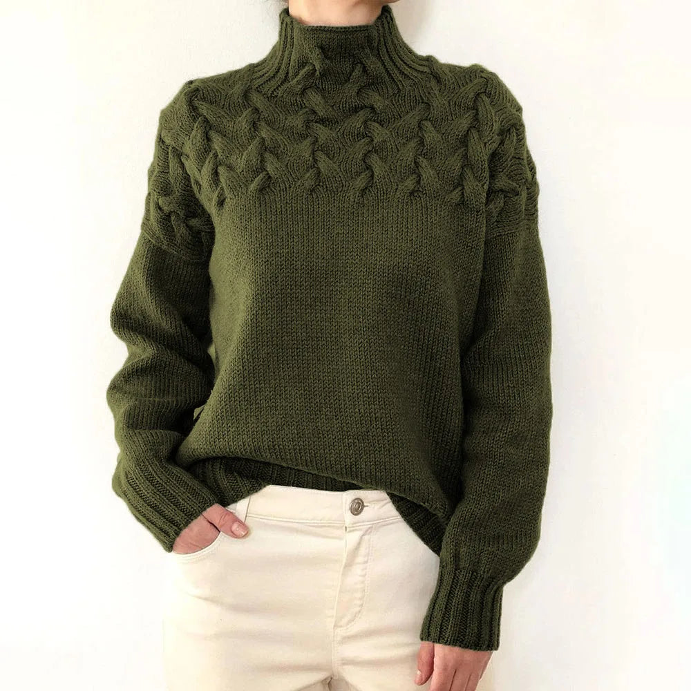 Jehanne - Pull Col Roulé Élégant