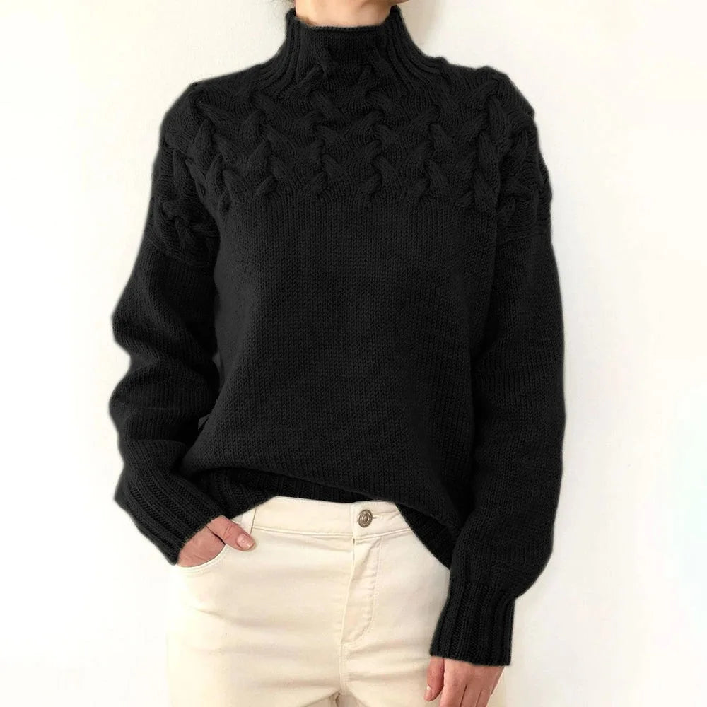 Jehanne - Pull Col Roulé Élégant
