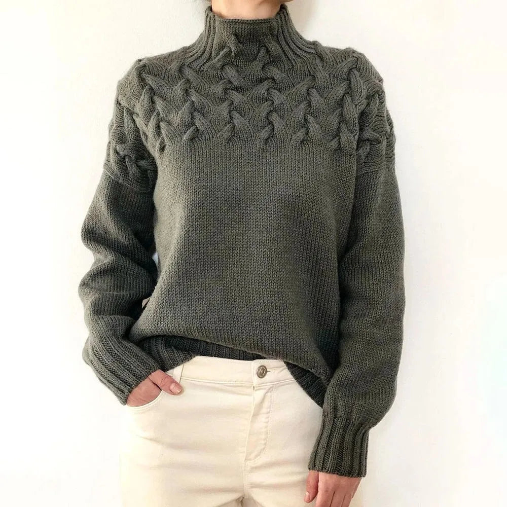 Jehanne - Pull Col Roulé Élégant