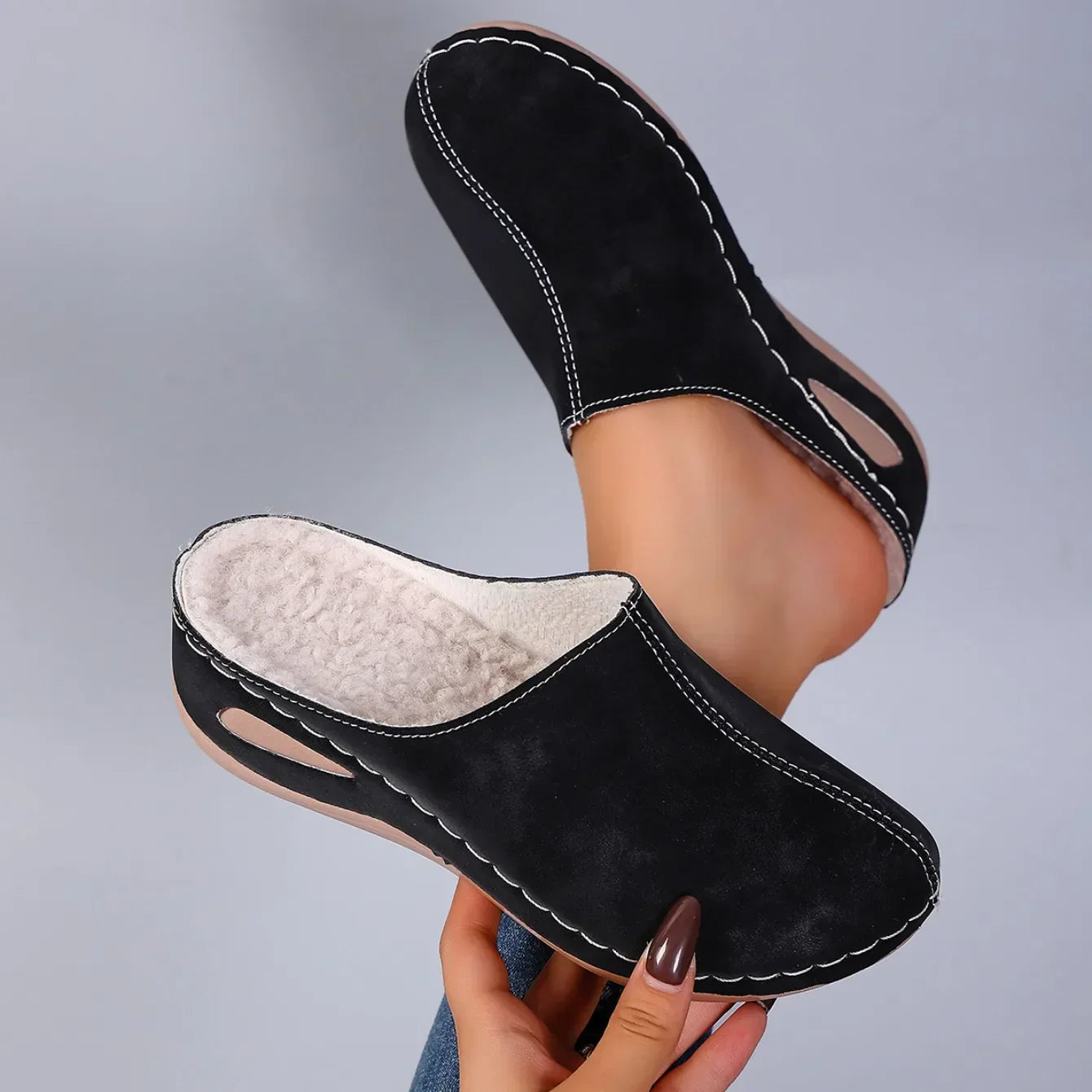 Selinavienne - Pantoufles Orthopédiques Chaudes Confort Quotidien