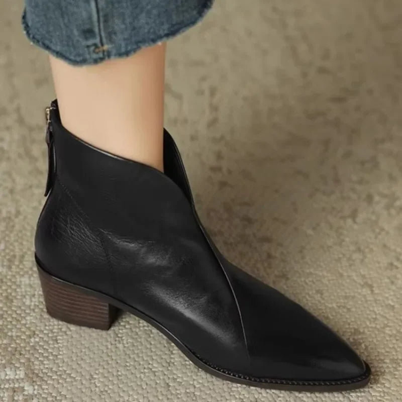 Lorine - Bottines Chelsea en Cuir Chic et Confort
