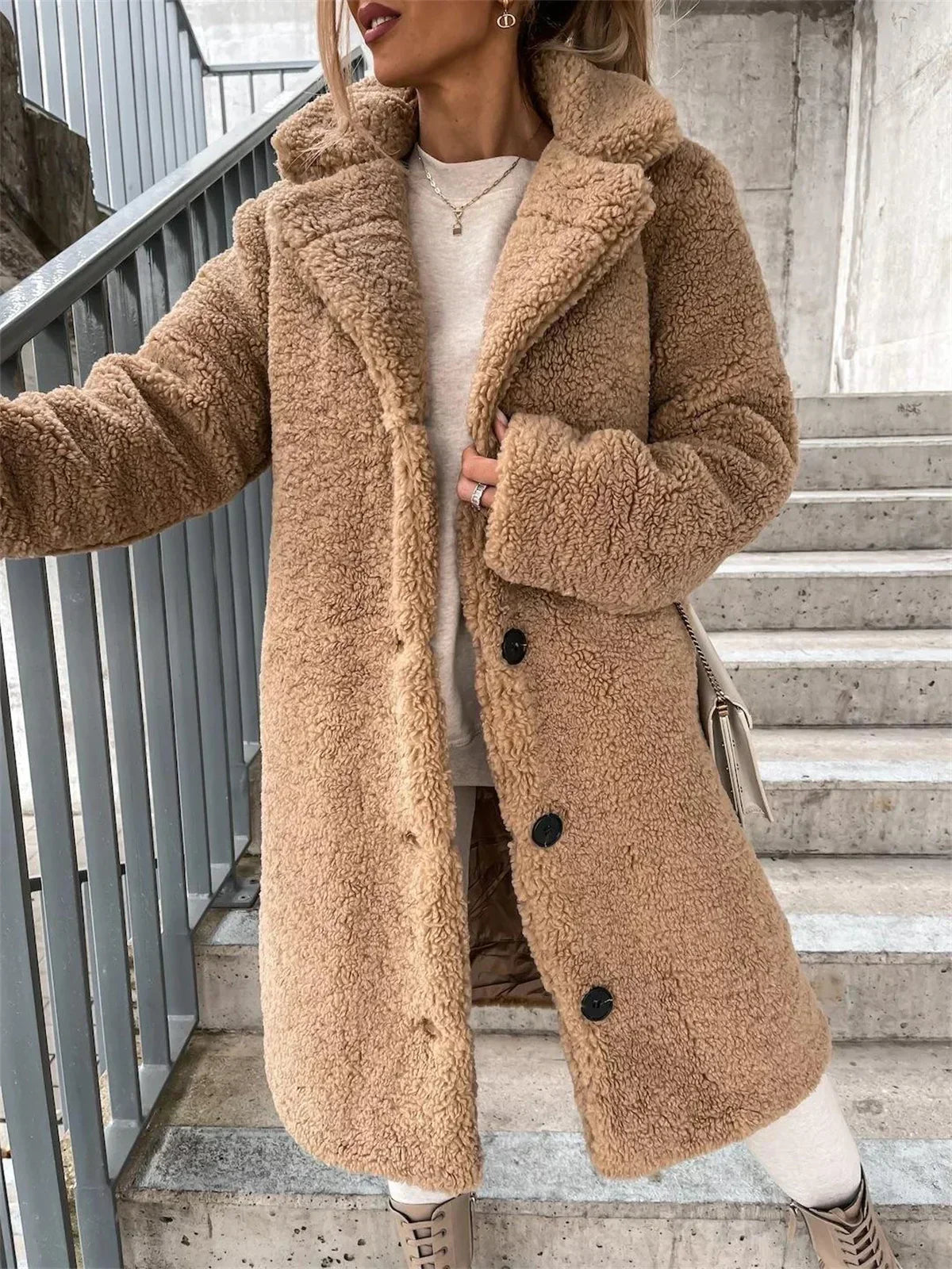 Presina - Manteau teddy élégant pour femme