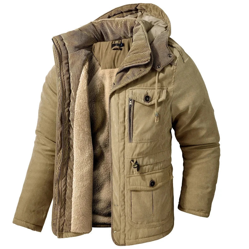 Florian - Parka homme chaude avec capuche amovible