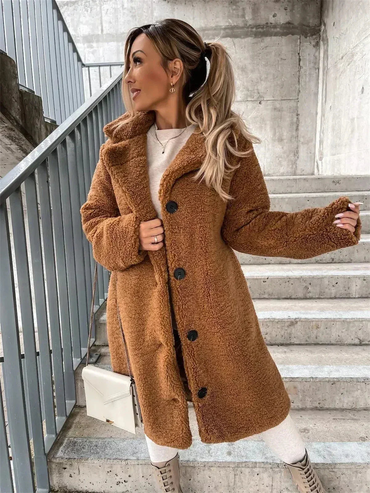 Presina - Manteau teddy élégant pour femme