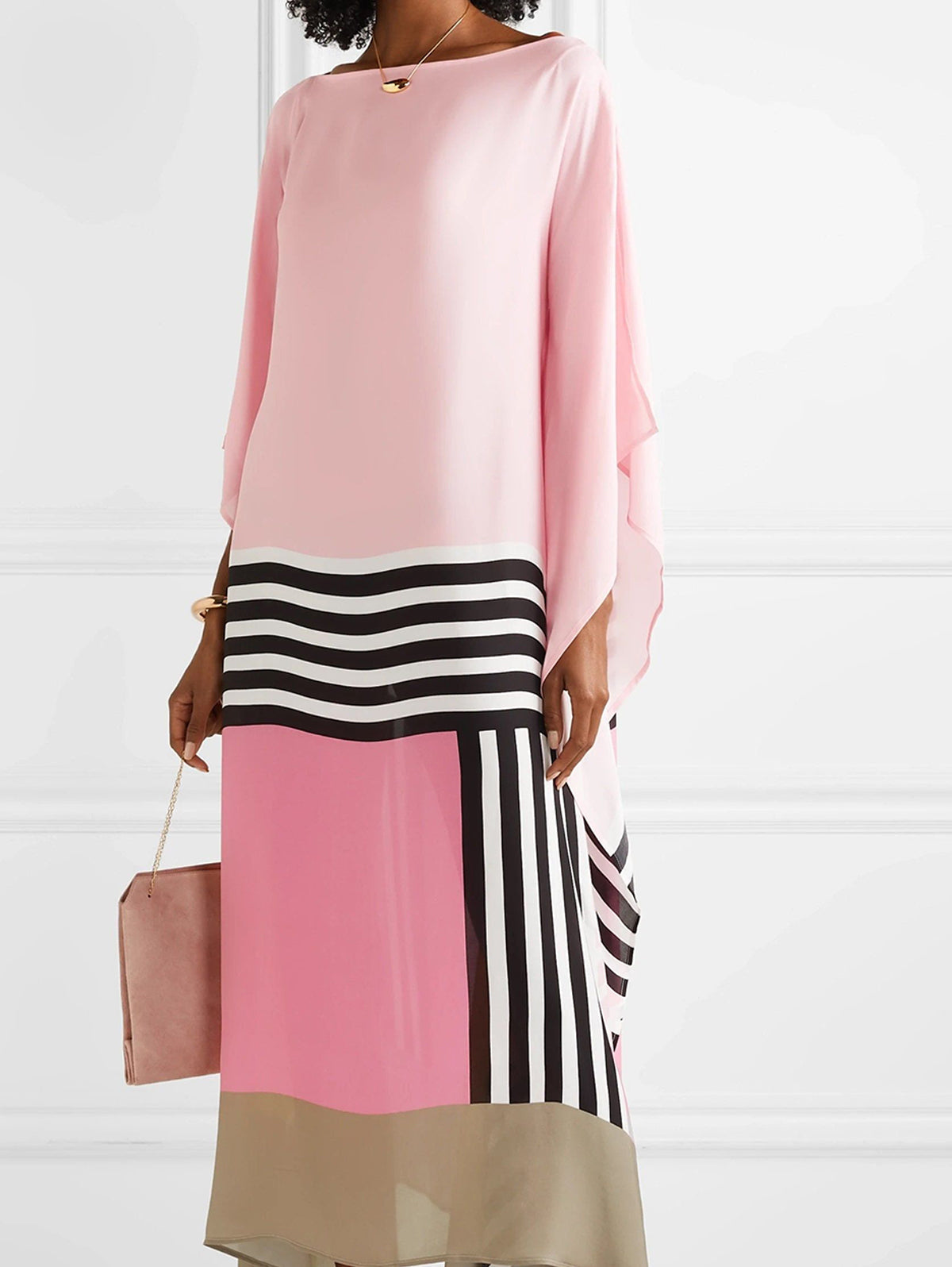 Rayna - Caftan Élégant à Imprimé Géométrique