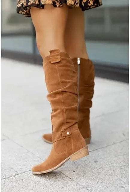 Elke - Bottes Cowboy Chic pour un Hiver Confortable