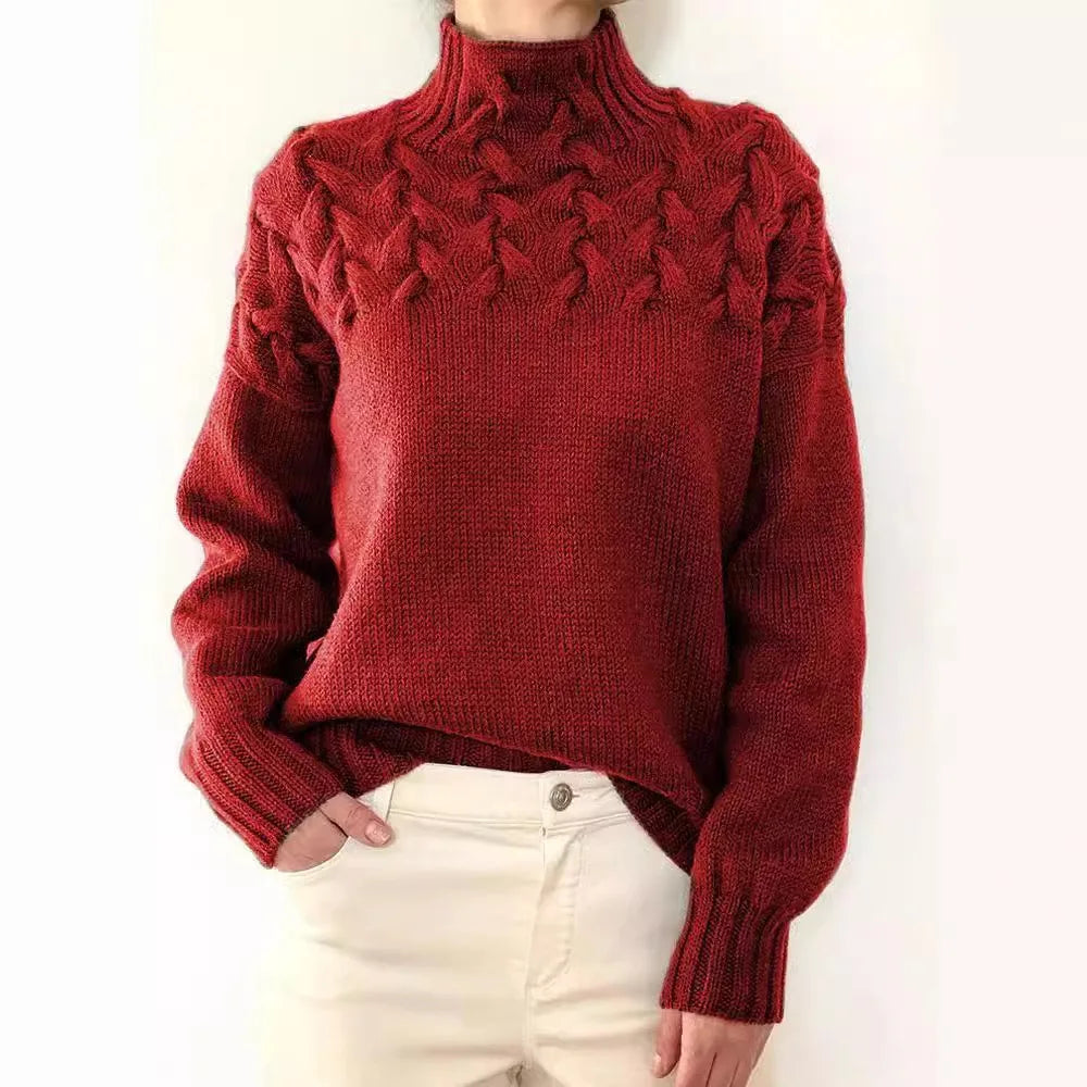 Jehanne - Pull Col Roulé Élégant