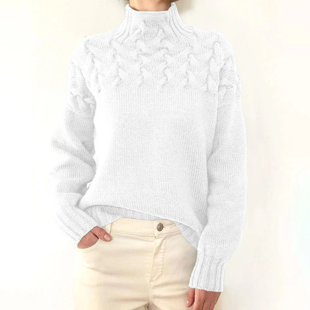 Jehanne - Pull Col Roulé Élégant