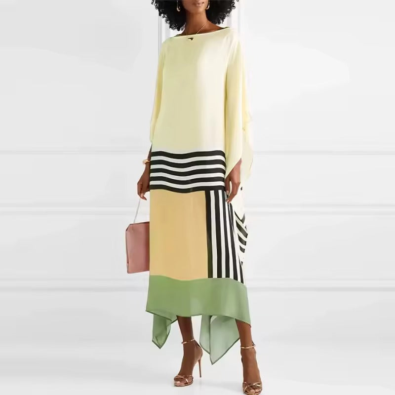 Rayna - Caftan Élégant à Imprimé Géométrique