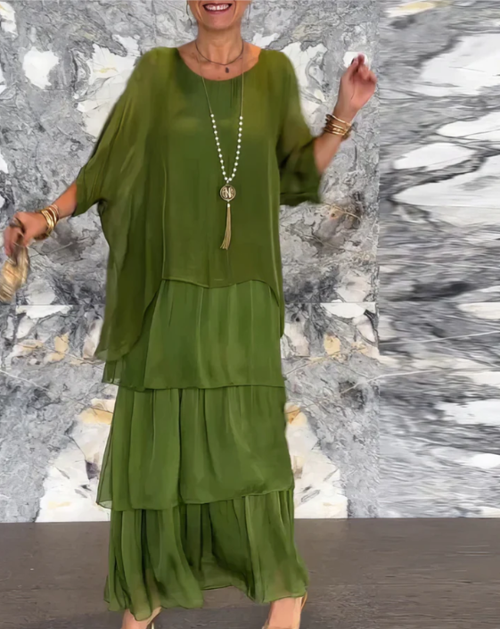 Lara – Robe longue fluide élégante