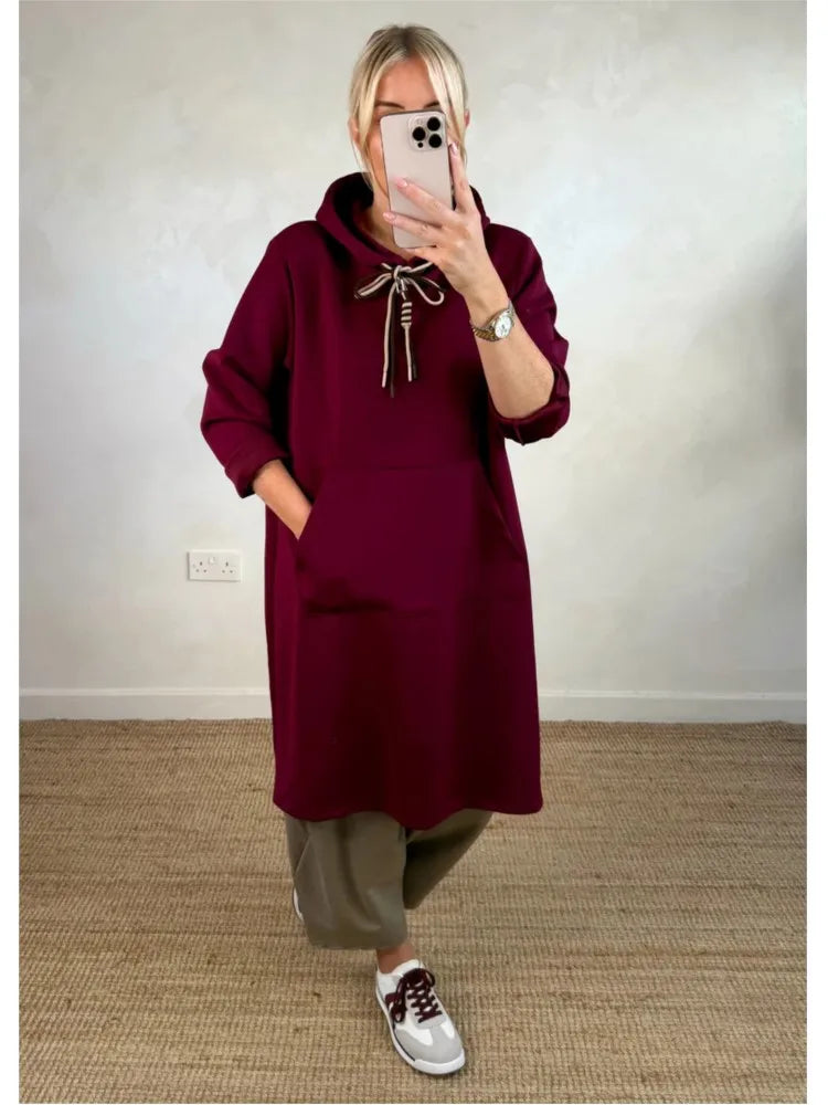 Cyralina - Robe A-Line à Capuche Élégante pour Junior
