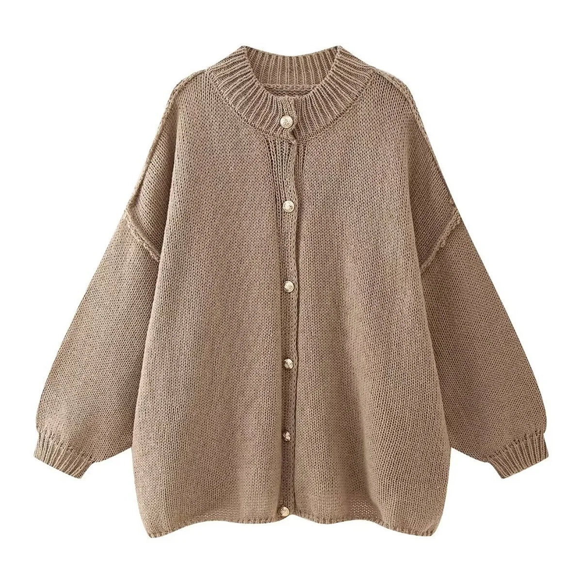 Lili - Pull Ample à Boutons Métalliques