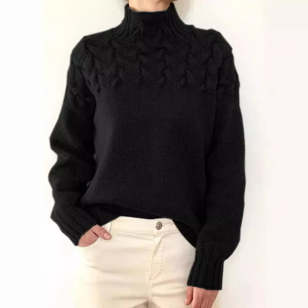 Jehanne - Pull Col Roulé Élégant