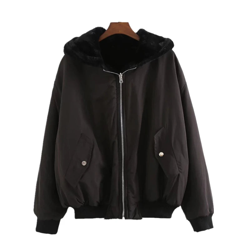 Anne - Veste Bomber Réversible Femme Hiver 2024