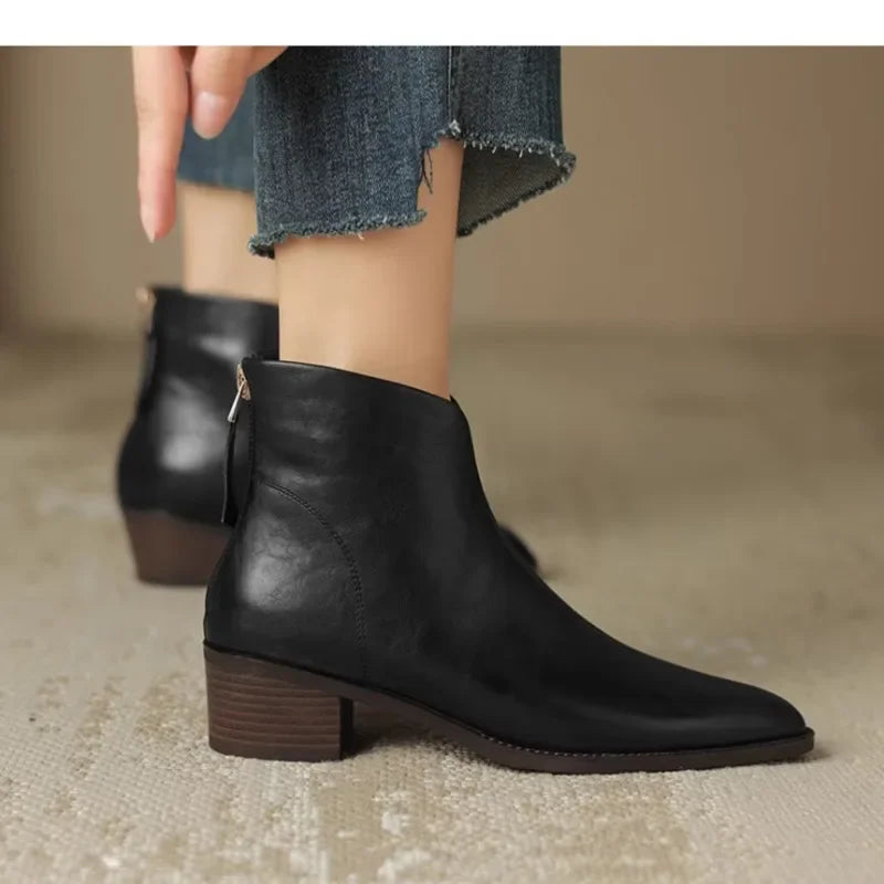 Lorine - Bottines Chelsea en Cuir Chic et Confort
