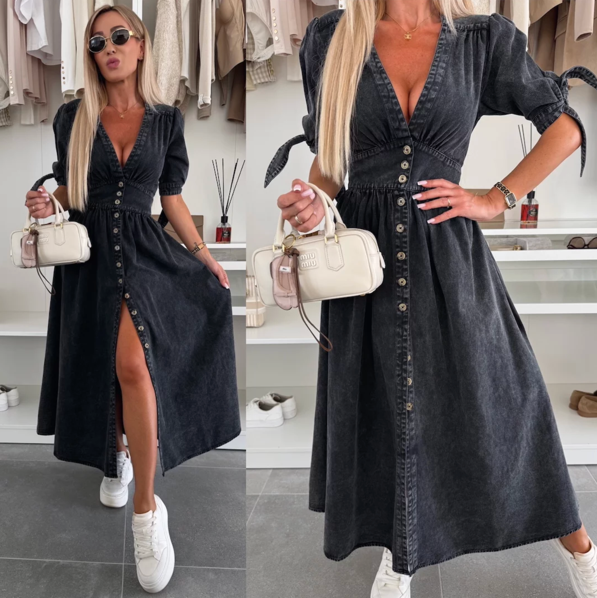 Vera - Robe en jean rayonnante