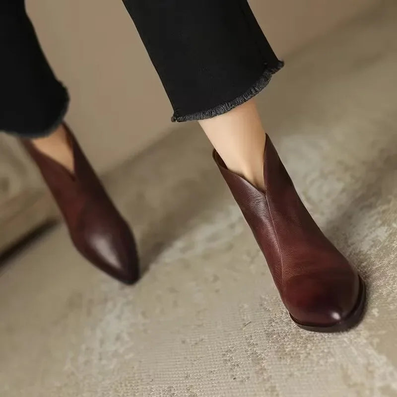 Lorine - Bottines Chelsea en Cuir Chic et Confort