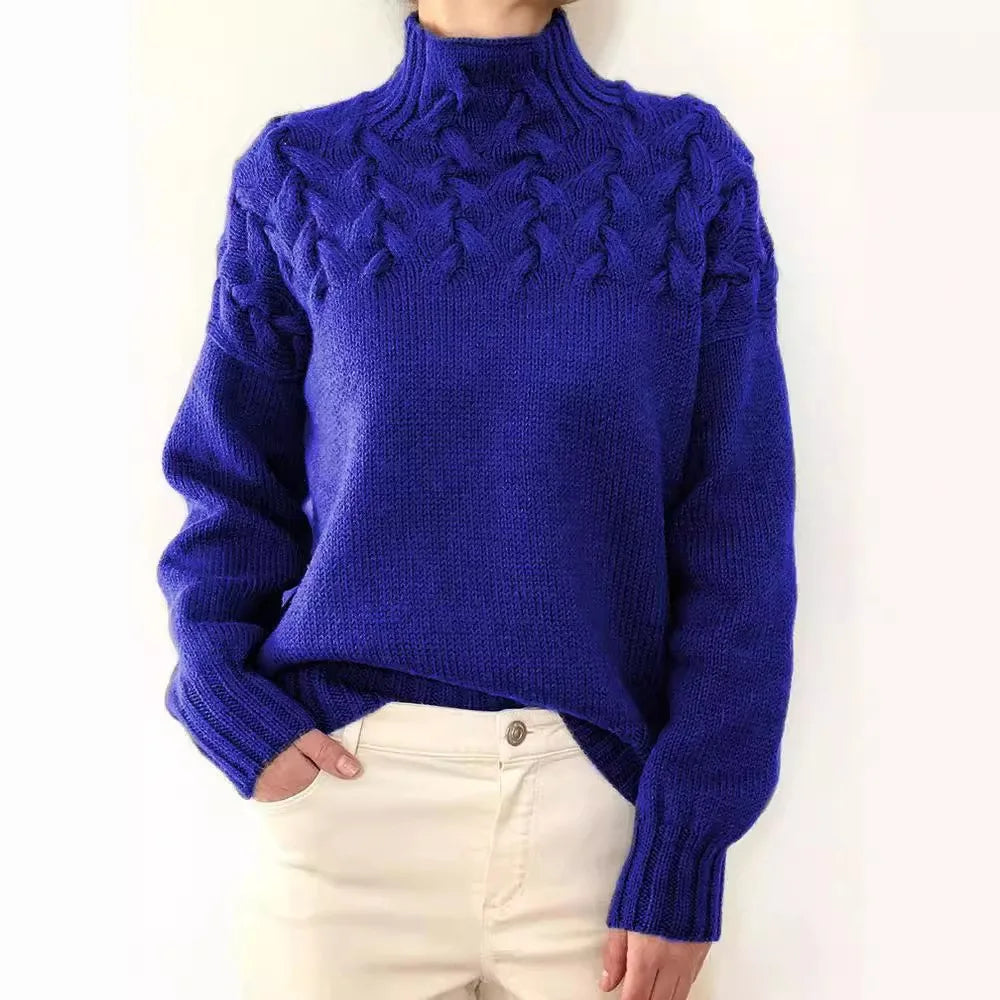 Jehanne - Pull Col Roulé Élégant