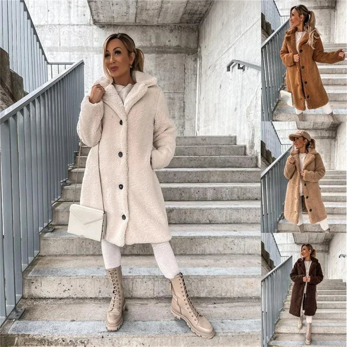 Presina - Manteau teddy élégant pour femme