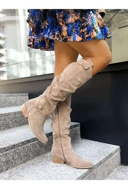 Elke - Bottes Cowboy Chic pour un Hiver Confortable