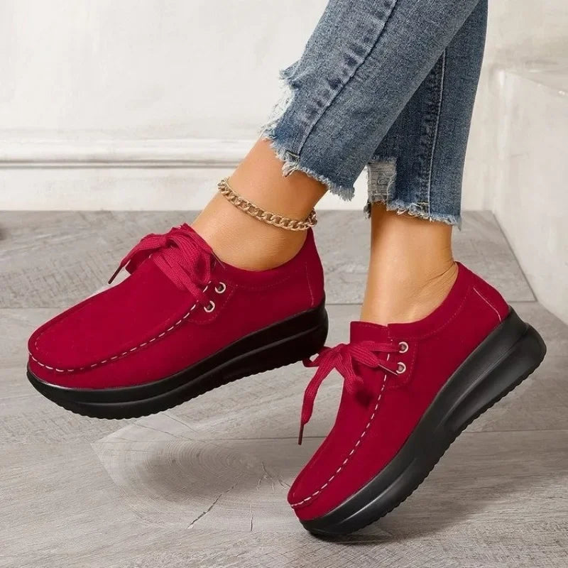 Bryella - Chaussures décontractées confortables pour femme avec semelle surélevée
