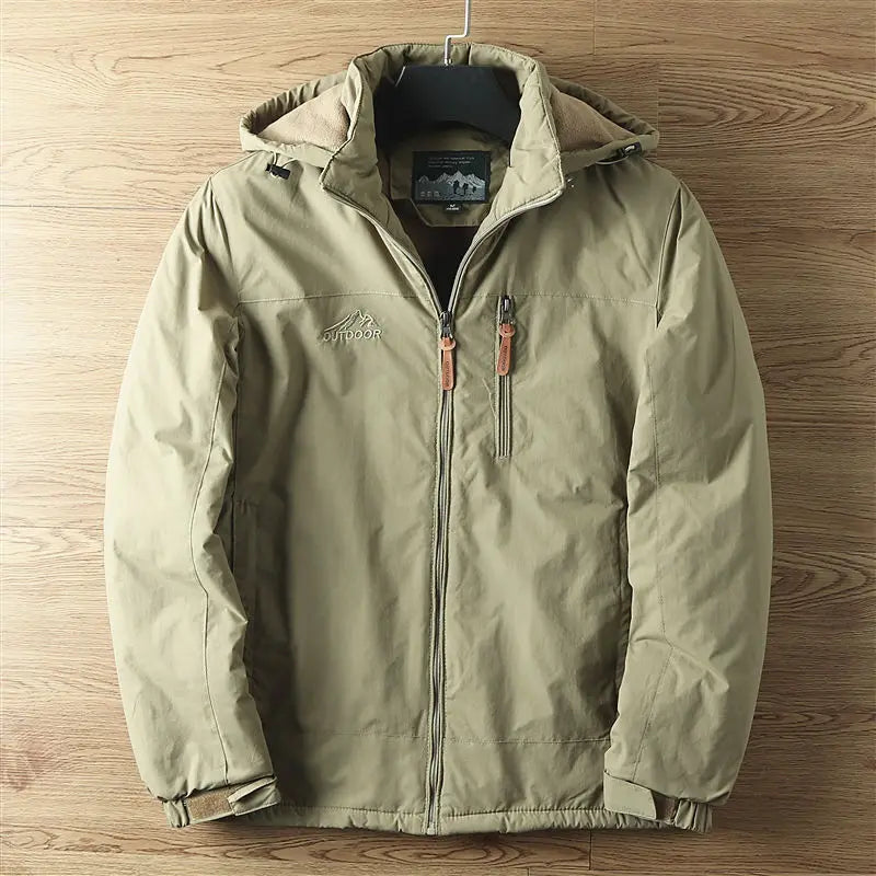 Jeremy - Men's hooded waterproof zip-up jacket