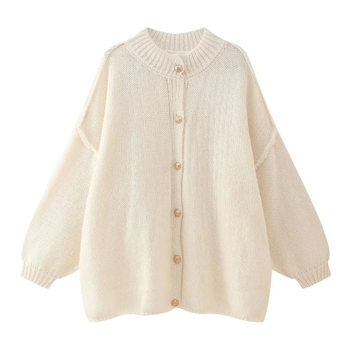 Lili - Pull Ample à Boutons Métalliques