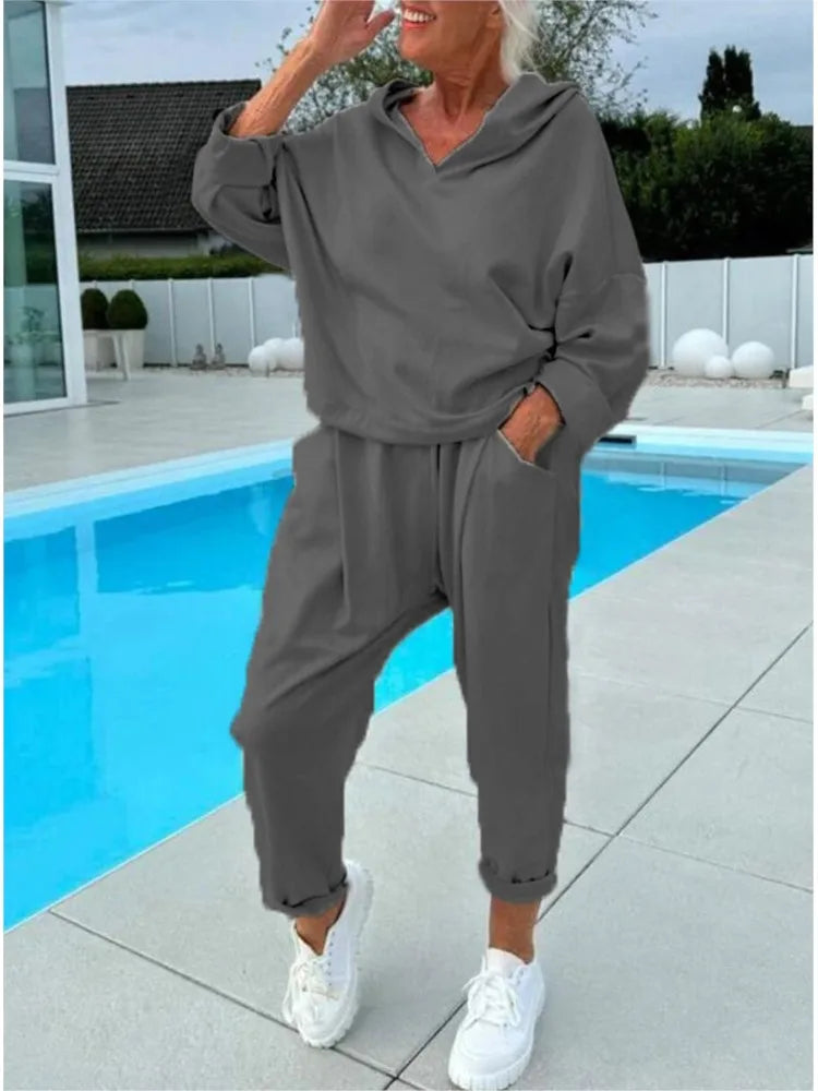 Adrienne - Ensemble Confort Hoodie & Pantalon Sarouel