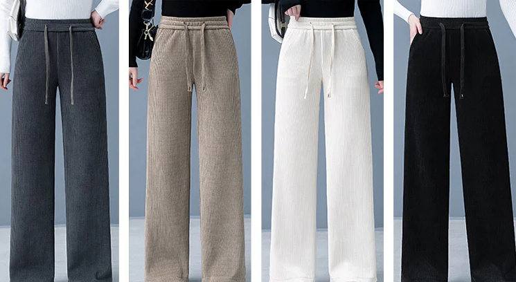 Margaux - Pantalons Velours Côtelé pour Automne