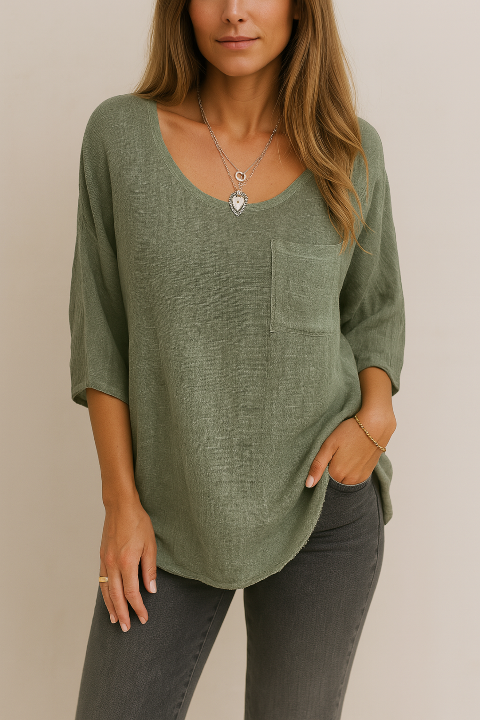 Noraya - Chemise décontractée en coton
