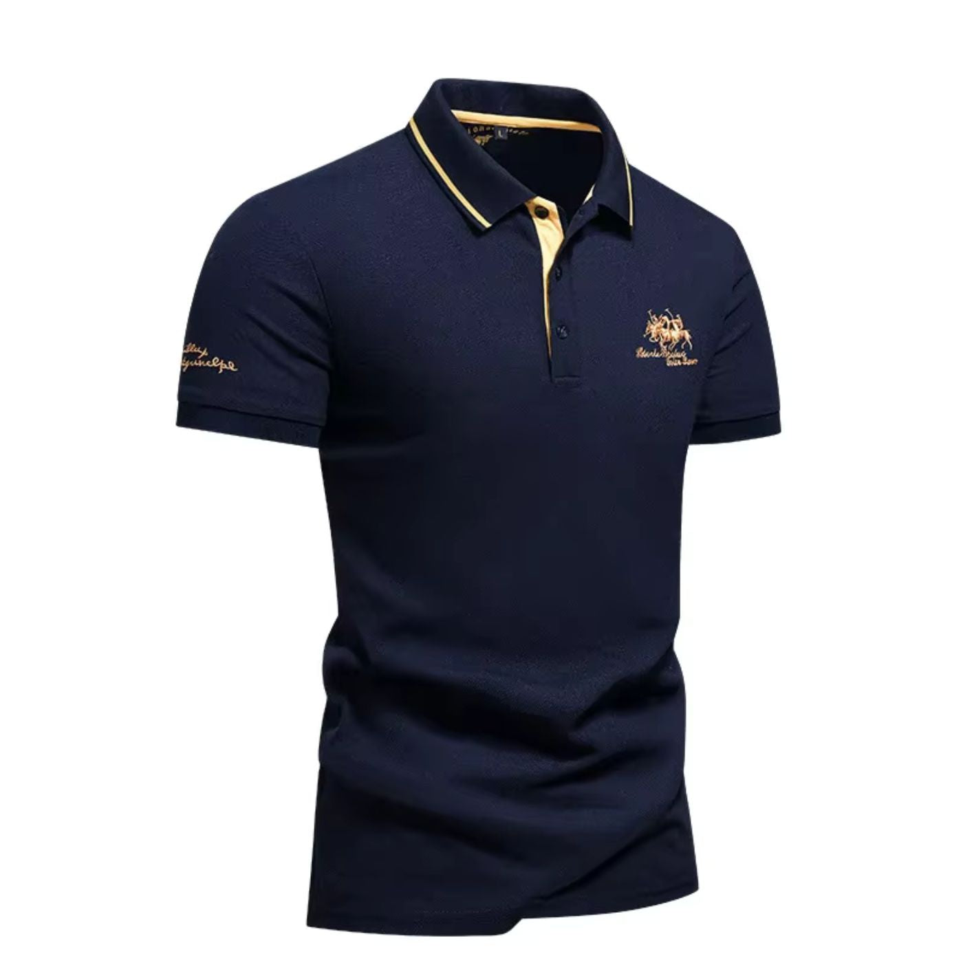 Evren - Polo homme brodé en polyester respirant