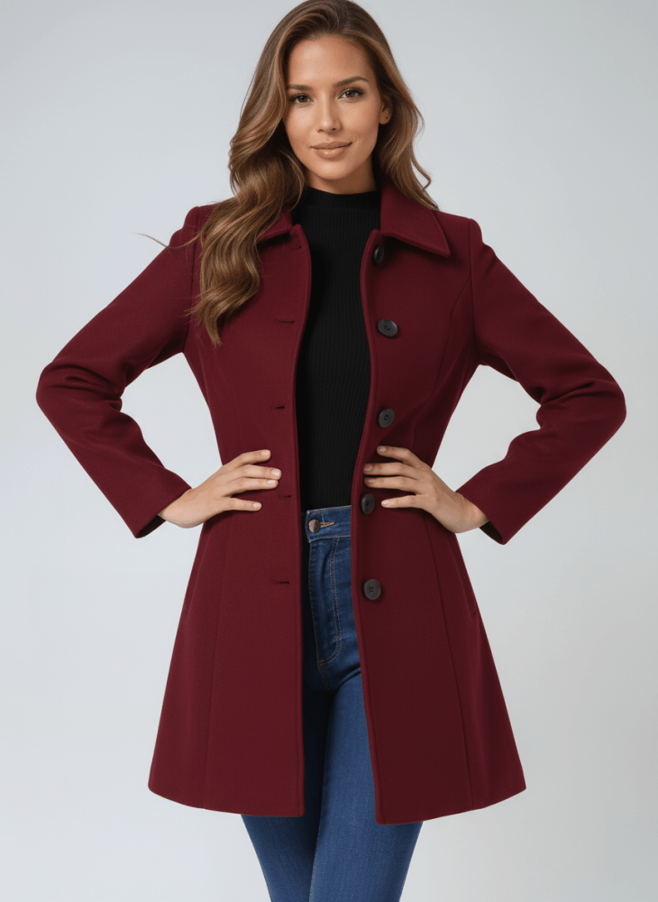 Ceralissea -  Manteau d’hiver pour femme à un bouton