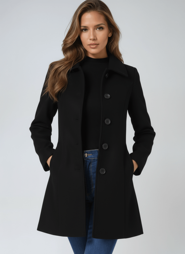Ceralissea -  Manteau d’hiver pour femme à un bouton