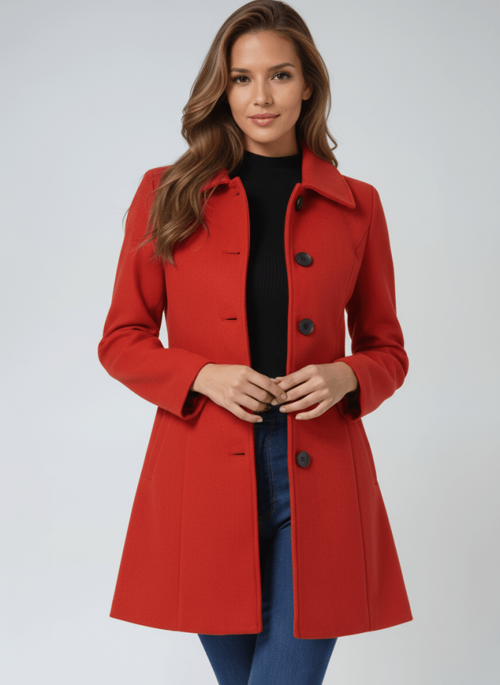 Ceralissea -  Manteau d’hiver pour femme à un bouton